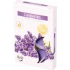 Bispol Aura Lavender s vůní Levandule vonné čajové svíčky 6 kusů