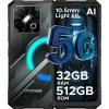 Doogee Blade GT Pro čierny (Odolný, ale tenký 5G mobil, RAM 12GB, pamäť 512GB, FullHD+ displej 6.72