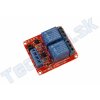 2 kanálové relé s jumperom H/L rôzne typy - 24V