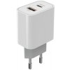 ColorWay sieťová nabíjačka (CW-CHS037PD-WT) – USB-C PD 3.0 PPS, USB QC 3.0, Huawei FCP, Samsung AFC, Xiaomi Turbo, 30W, biela KF2347538