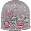 RDX dievčenská čiapka Picowinter s fleesom Cats Šedá