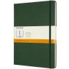 Moleskine Zápisník tvrdé dosky B5 linajkový tmavo zelený