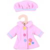 Hračka Bigjigs Toys Ružový kabátik s čiapočkou pre bábiku 28 cm