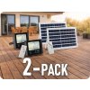 V-TAC LED Solárny reflektor so 16W solárnym panelom, 1050lm, IP65, 10000mAh/2-PACK! Farba svetla: Studená biela