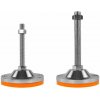 Onpira Oceľové nastaviteľné nohy k stroju 1600 kg Model: Ø100x140mm / M12