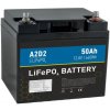 A2D2 batéria LiFePO4 12,8V 50Ah M6 LFA2-12V050C10-M6B1