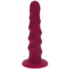 Get real - ribbed dong 12 cm red