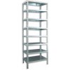 Skrutkovaný regál s kovovými policami Biedrax, pozinkovaný - 60 x 100 x 300 cm, 8 políc