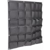 Merco Wall Grow Bag 36 textilné kvetináče na stenu čierna