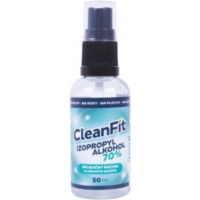 CleanFit dezinfekčný roztok IZOPROPYL 70% s rozprašovačom 50 ml