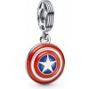 PANDORA Marvel korálka Štít Kapitána Ameriky 790780C01