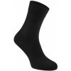 PEZO hladké zdravotné ponožky s voľným lemom zo 100% bavlny čierne