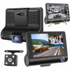 CÚVACIA KAMERA AUTO DVR MONITOR FULL HD PREDNÁ ZADNÁ 3 KAMERY 4 PALCE