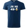 Je mi 50 pivo - Klasické pánske tričko vyššej gramáže - 4XL ( Polnočná modrá )