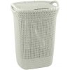 Kôš Curver® KNIT 3676 57 lit., krémový, 45x34x61 cm, na bielizeň, prádlo