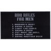 Prateľný koberec do kuchyne FLOMA BBQ Rules (Cfl-S1) - dĺžka 67 cm, šírka 120 cm, výška 0,5 cm
