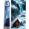 NORIMPEX Diamantové maľovanie Chata v zime 80 x 40 cm