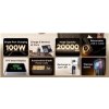 UGREEN powerbanka s rychlým nabíjením 20000mAh 3-port s displejem, Li-ion, 165W, 2x USB-C, 1x USB-A, stříbrná