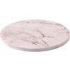 Podnos Decora pevný kruh - Biely mramor (White Marble) 30cm