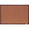 Korková nástenka boardOK v hliníkovom ráme, 600 x 900 mm, hnedý rám