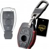 Kožené puzdro obal na kľúč MERCEDES triedy A B C E CLA CLS GLC ML
