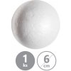 Guľa - polystyrénová 6 cm, 1ks