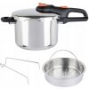 Tlakový hrniec Tefal Secure 5 Neo 6L, nerezový, s 2 programami varenia