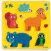 Djeco Drevené vkladacie puzzle - jelínek a kamaráti
