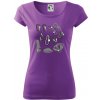 Horolezecké karabíny - Dámske tričko Pure - 3XL ( Fialová )