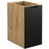 ArtCom Závesná skrinka do kúpeľne LUXOR Black 81-30-1D | 30 cm