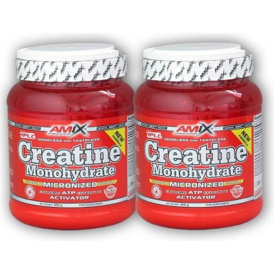 Amix Creatine Monohydrate 500g + 500g ZDARMA