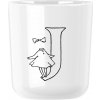 RIG-TIG Plastový pohár MOOMIN ABC 200 ml, písmeno J, biela