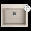 Laveo Tau, 1-komorový granitový drez 570x500x215 mm, béžová, LAV-SBT_410Y
