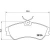 Sada brzdových platničiek, vždy 4 kusy v sade BREMBO P 85 028 (P85028)
