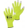 CXS rukavice pracovné BRITA TOUCH, máčané v PU, Cu vlákno v koncoch ukazováka a palca, veľ. 9