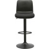 Barová stolička Henchy z umelej kože, čierna