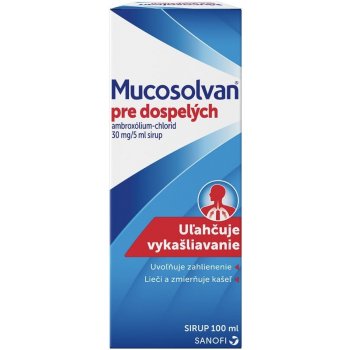 Mucosolvan pre dospelých sir. 1 x 100 ml/600 mg