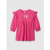 GAP Baby mikinové šaty Ružová 2YRS Ružová Ružová