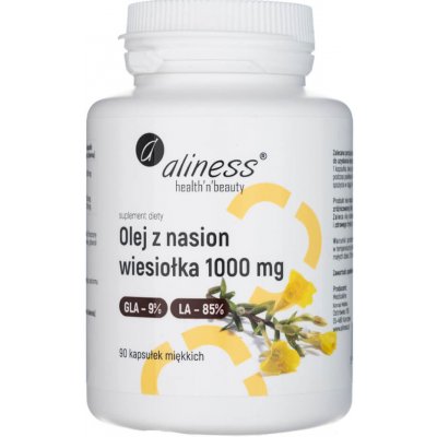 Aliness Evening Primrose Oil 9% 1000 mg 90 mäkkých gélov