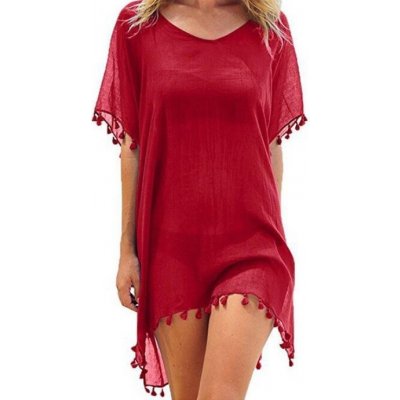 Letné plážové šaty Mary Červená