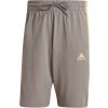 Pánske kraťasy adidas, ESSENTIALS SINGLE JERSEY 3-STRIPES SHORTS Sivá,béžová S