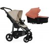 TFK Mono4 2v1 Sand Combi carrycot + Seat unit Nafukovacie kolesá Hlboká vanička Salmon