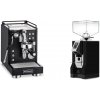 La Pavoni Mini Cellini, black + Eureka Mignon Bravo, CR black