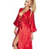 Saténový dámsky župan 115 červený