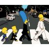 ZUTY Maľovanie podľa čísel - SIMPSONOVCI AKO BEATLES Rámovanie: bez rámu a bez vypnutia plátna, Rozmer: 40x50 cm