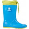 Detské čižmy Coqui, RAINY COLLAR modrá,svetlo zelená 35