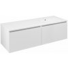 Sapho LOREA skrinka s umývadlom 141x46x51,5cm (70+70cm), pravá, biela matná LE070-3131-R-04