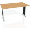 Rokovací stôl Flex, 140x75,5x80 cm, buk/kov