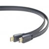 PremiumCord Kábel HDMI+Ethernet, zlac., plochý, 2m kphdmep2