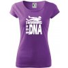 Swimming is in my DNA - Dámske tričko Pure - S ( Fialová )